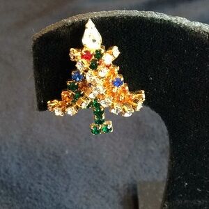 Vintage New Christmas Tree Earrings